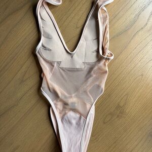 Minimale Animale Firebird Pink Mesh one piece Swimsuit